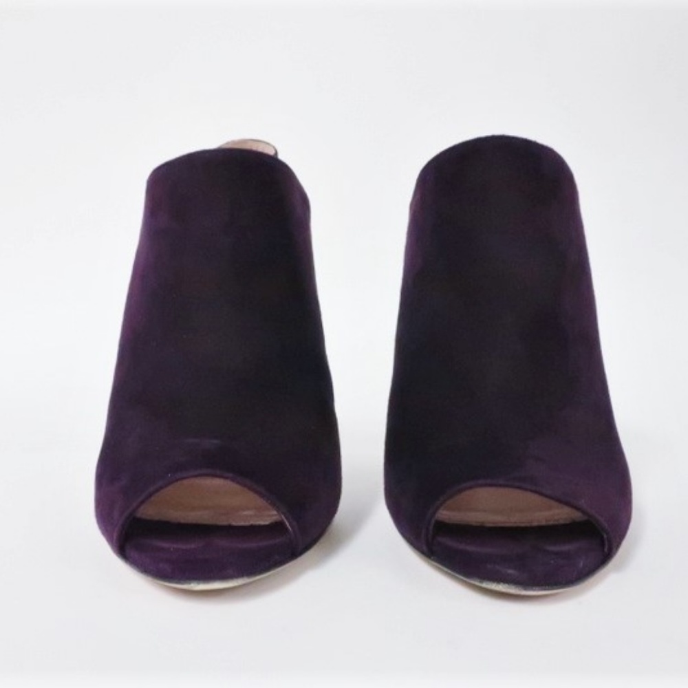 Miu Miu Slingback Booties Plum Suede - Picture 4 of 8